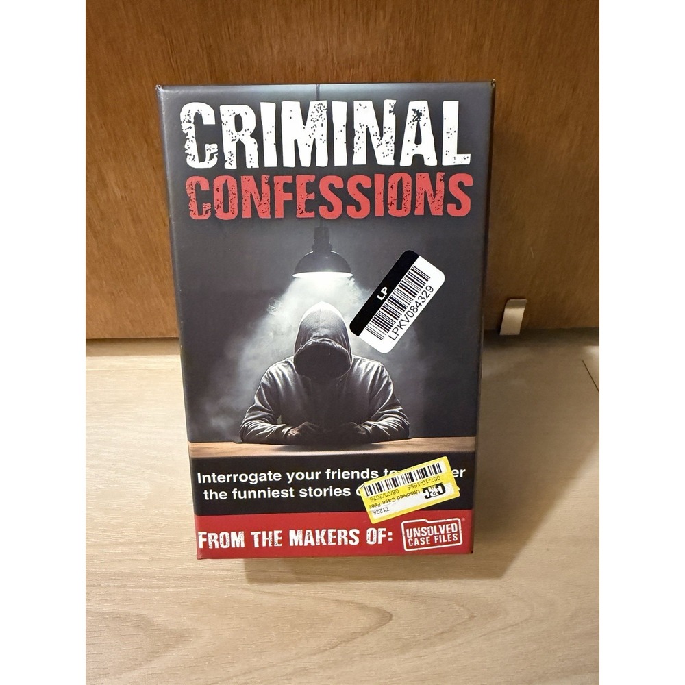 Unsolved Case Files - Criminal Confessions Card Game - NEW